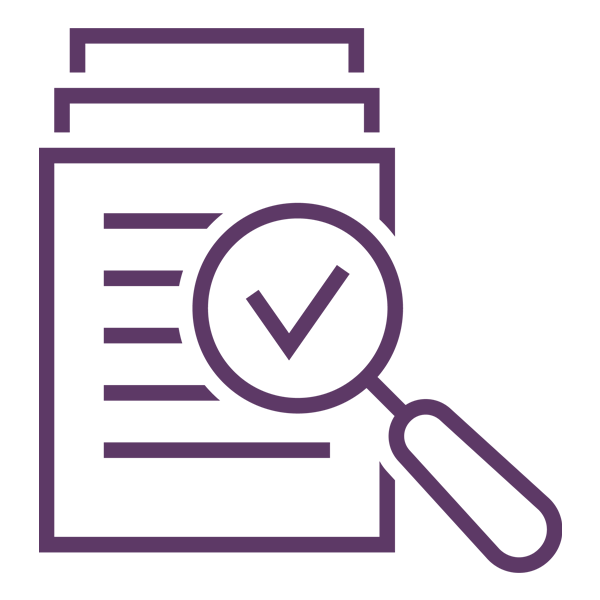 purple assess icon