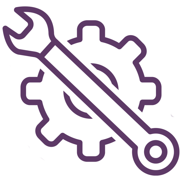 purple maintain icon
